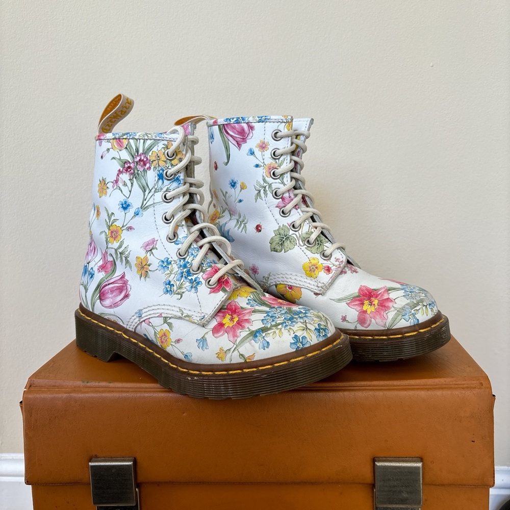 Ladybug Floral Dr. Martens